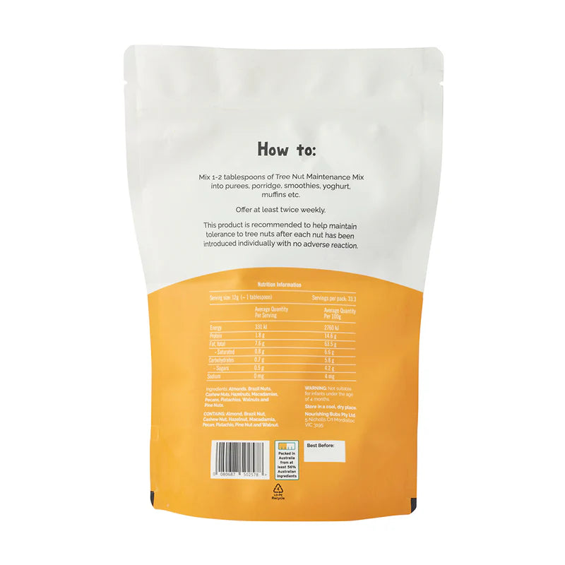 Tree Nut Maintenance Mix (400g) - Coming Soon